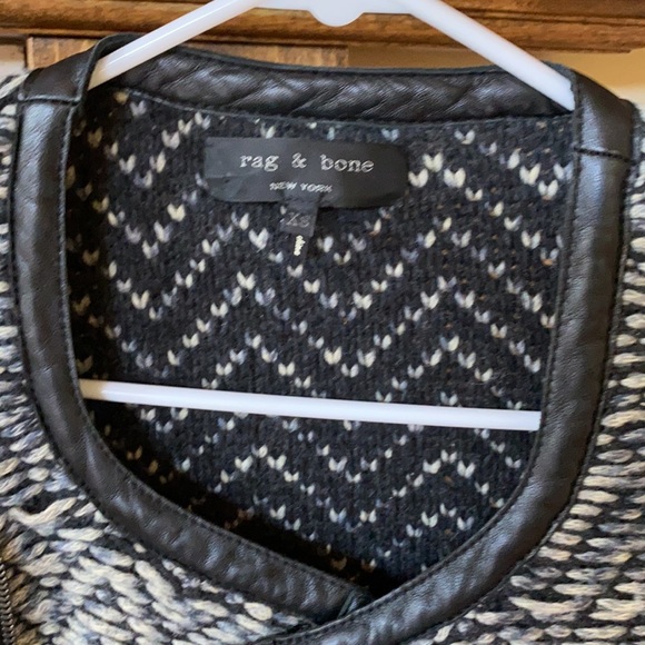 Rag & Bone wool and leather jacket - Picture 7 of 11